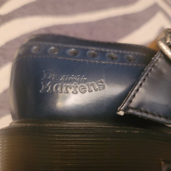 Blue Dr. Martens MIE Vintage Brogue Detail Mary Janes SIZE UK 5 US 7 - Picture 16 of 16